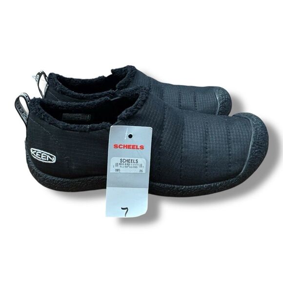 KEEN Howser II Casual Shoe Slip On Black Slipper Quilted Lined Women’s Size 7 - Picture 13 of 13
